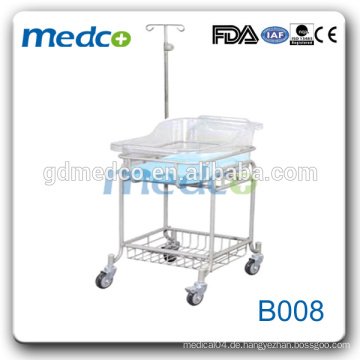 Medco B008 Einstellbares Krankenhaus Baby Troley / Säuglingskrippe / Krankenhaus Babybett